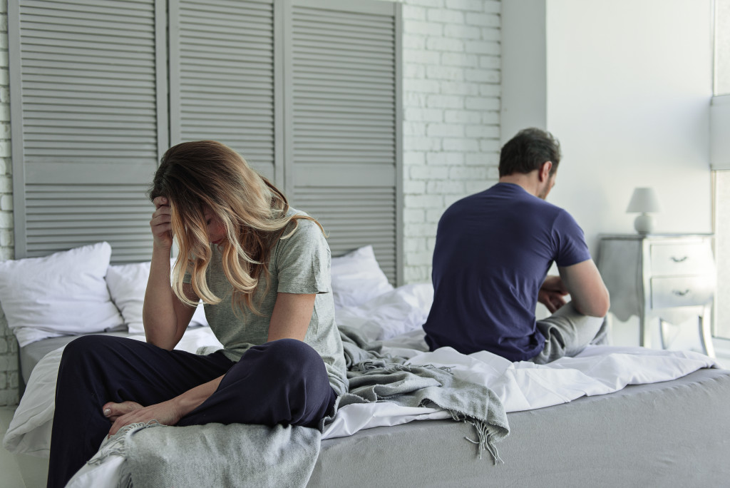 sad couple
