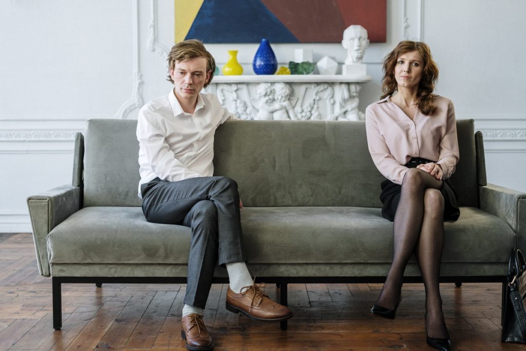 couple in divorce counseling